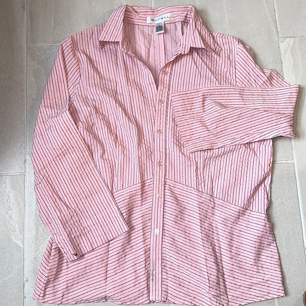 Pink Pinstripe Button Down